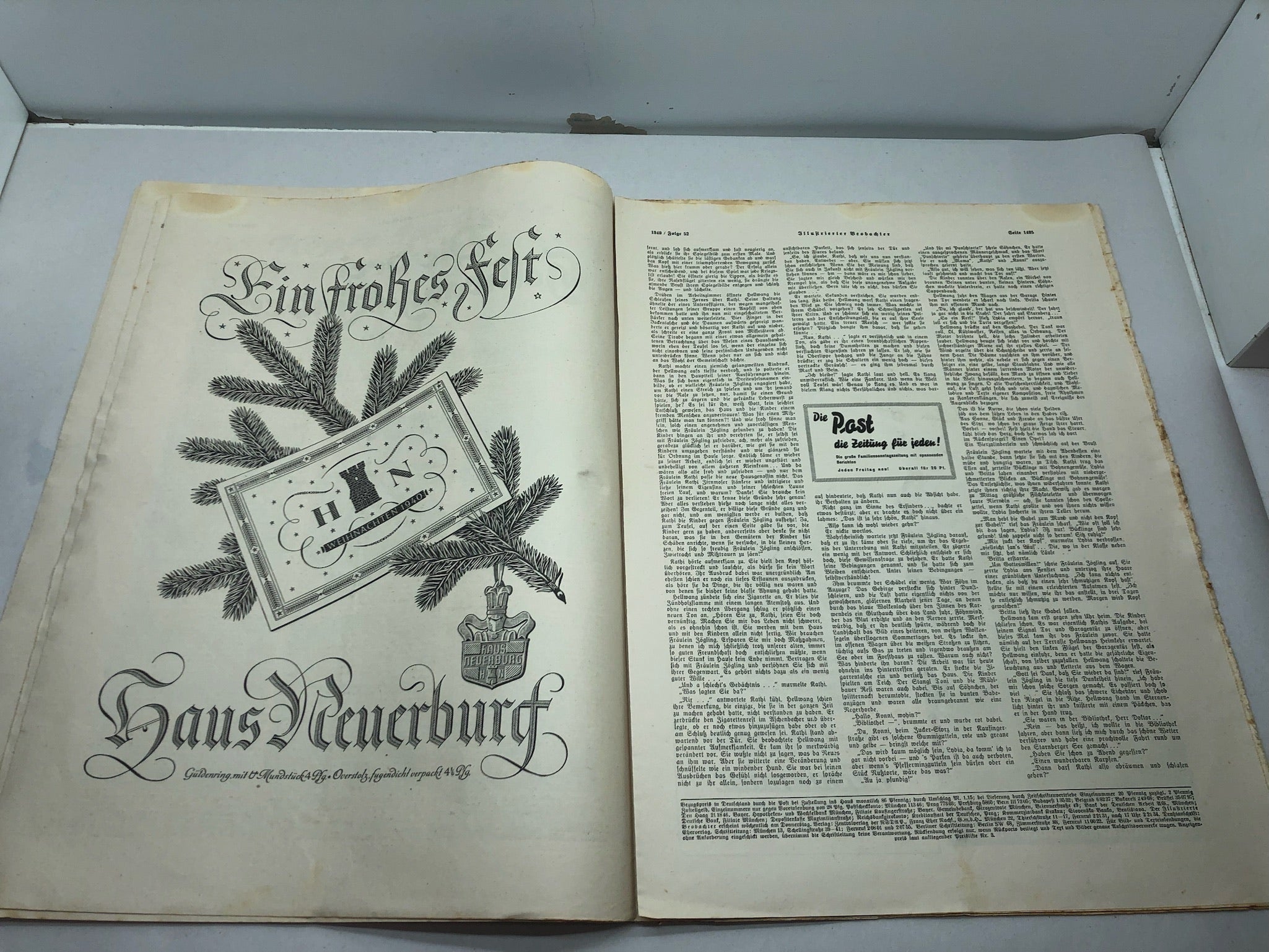 JB Juustrierter Beobachter NSDAP Magazine Original WW2 German - 26th December 1940 - The Militaria Shop