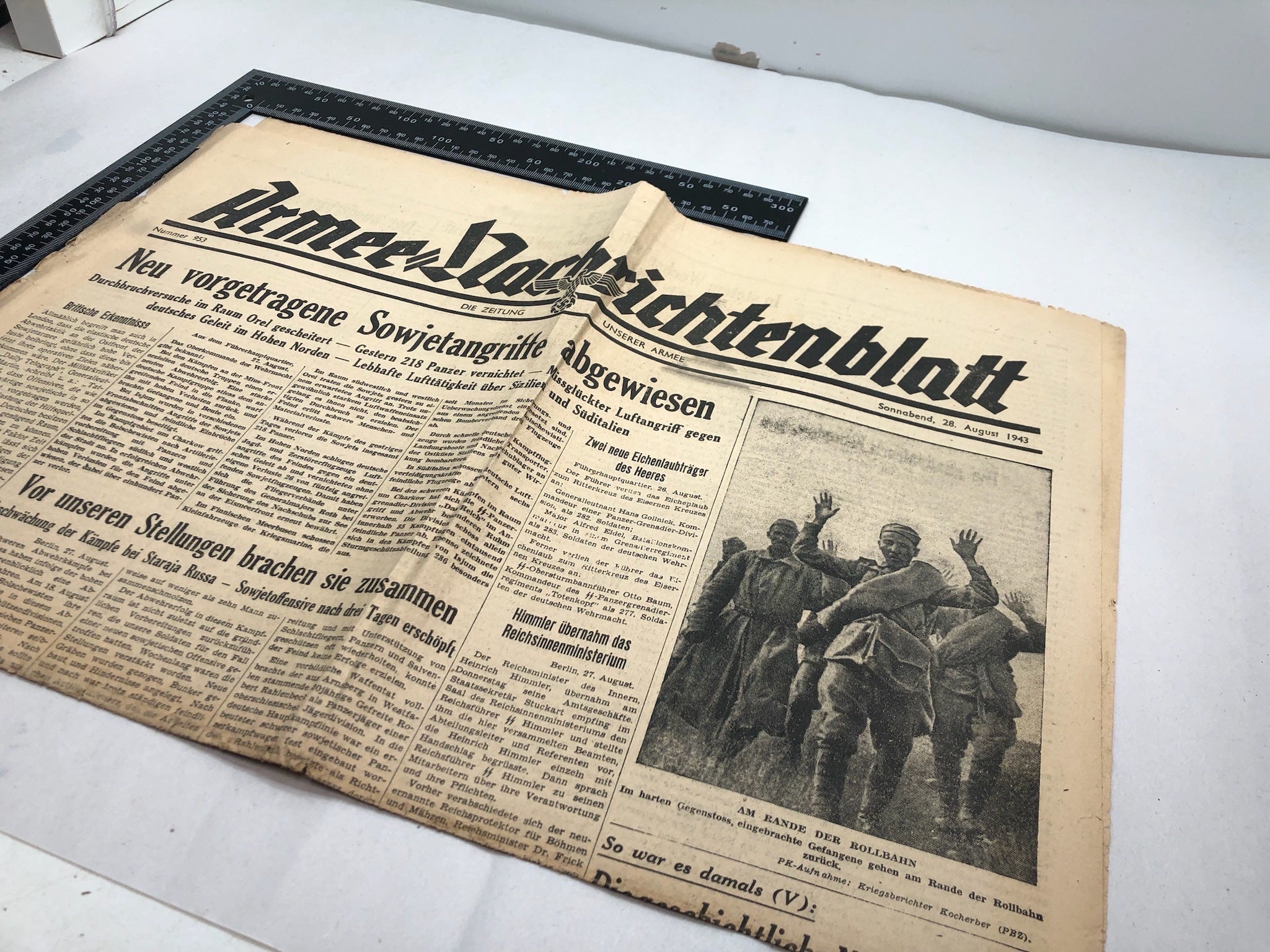 Original WW2 German Political Newspaper - 28th August 1943 - The Militaria Shop