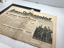 Charger l'image dans la galerie, Original WW2 German Political Newspaper - 28th August 1943
