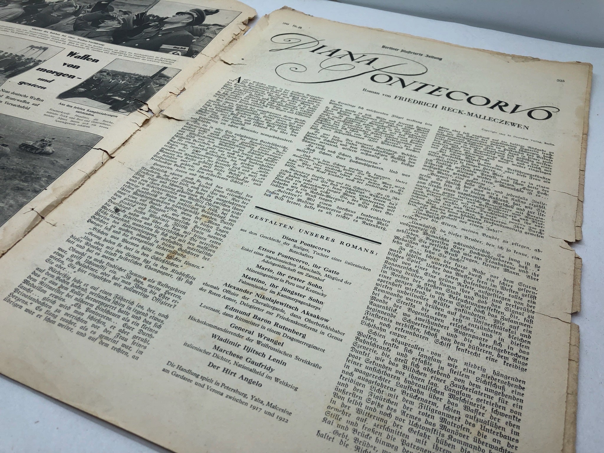 Original WW2 German Political Newspaper - 1st July 1943 - The Militaria Shop