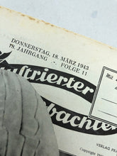 Lade das Bild in den Galerie-Viewer, JB Juustrierter Beobachter NSDAP Magazine Original WW2 German - 18 March 1943
