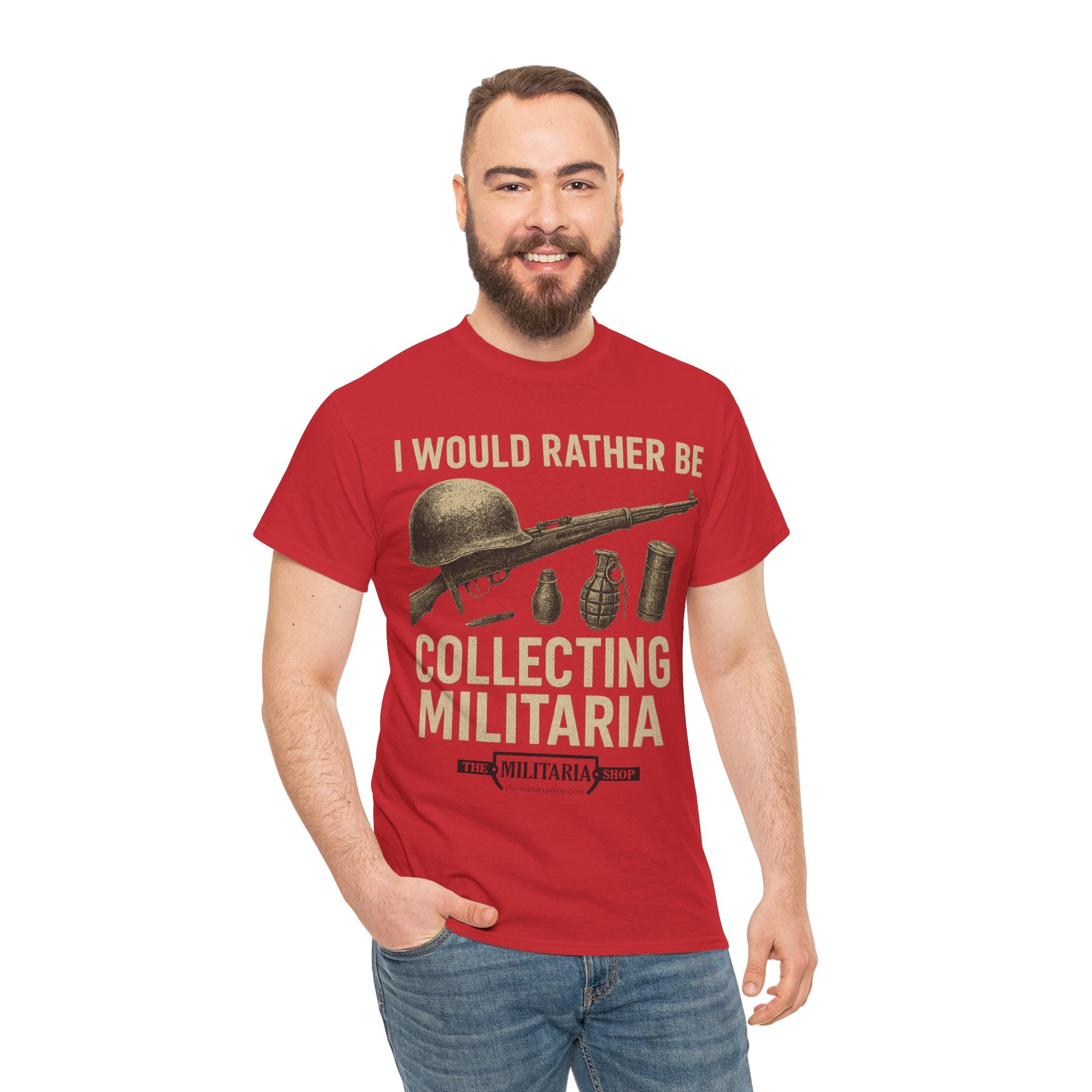 Military Collector's Tee, Vintage Style Shirt, Gift for Veterans, Unisex Heavy Cotton Tee, Collectibles Enthusiast Apparel - The Militaria Shop
