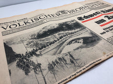 Lade das Bild in den Galerie-Viewer, Original WW2 German Nazi Party VOLKISCHER BEOBACHTER Political Newspaper - 13 April 1938

