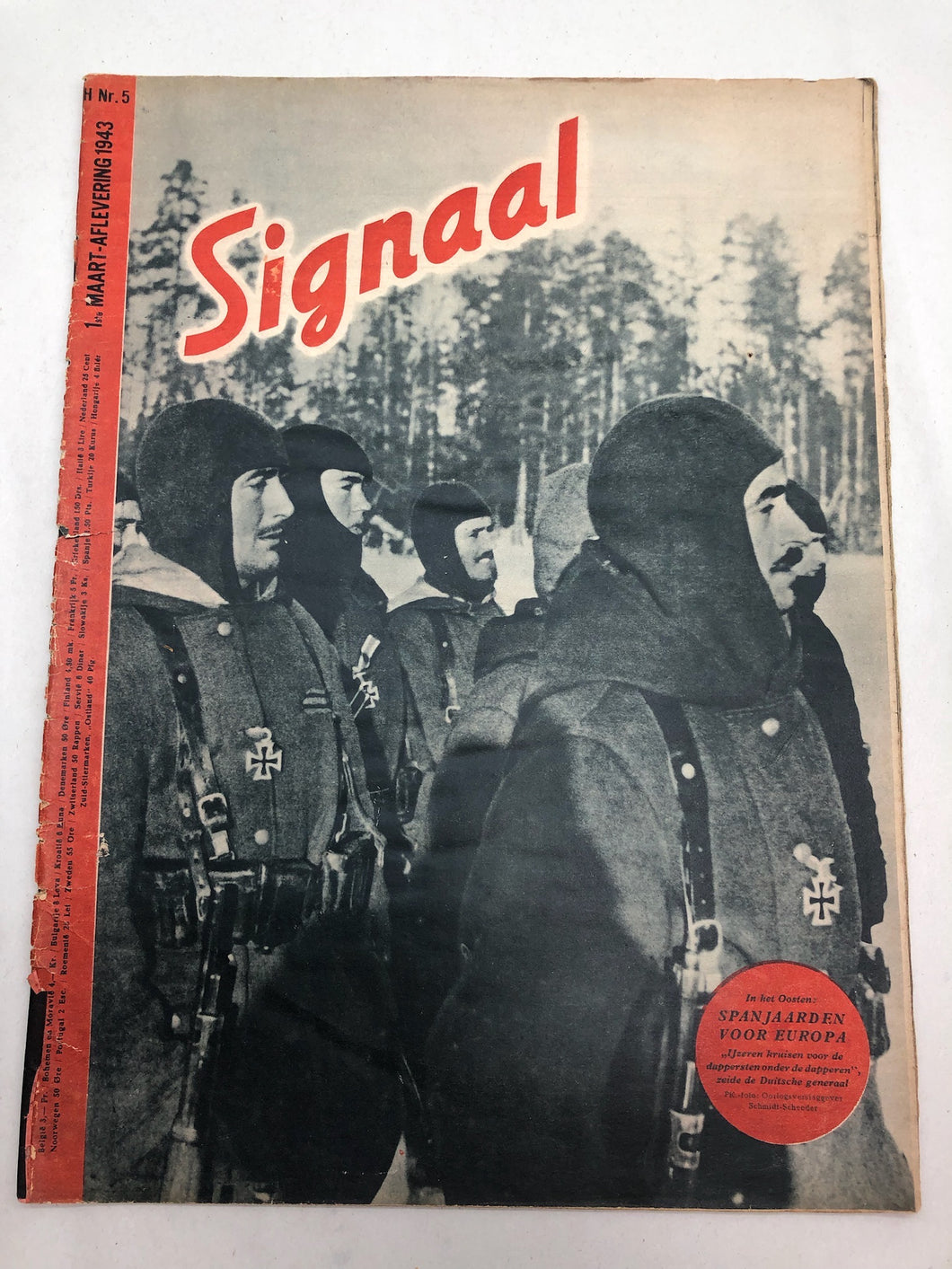 Original Dutch Language WW2 Propaganda Signaal Magazine - No.5 1943