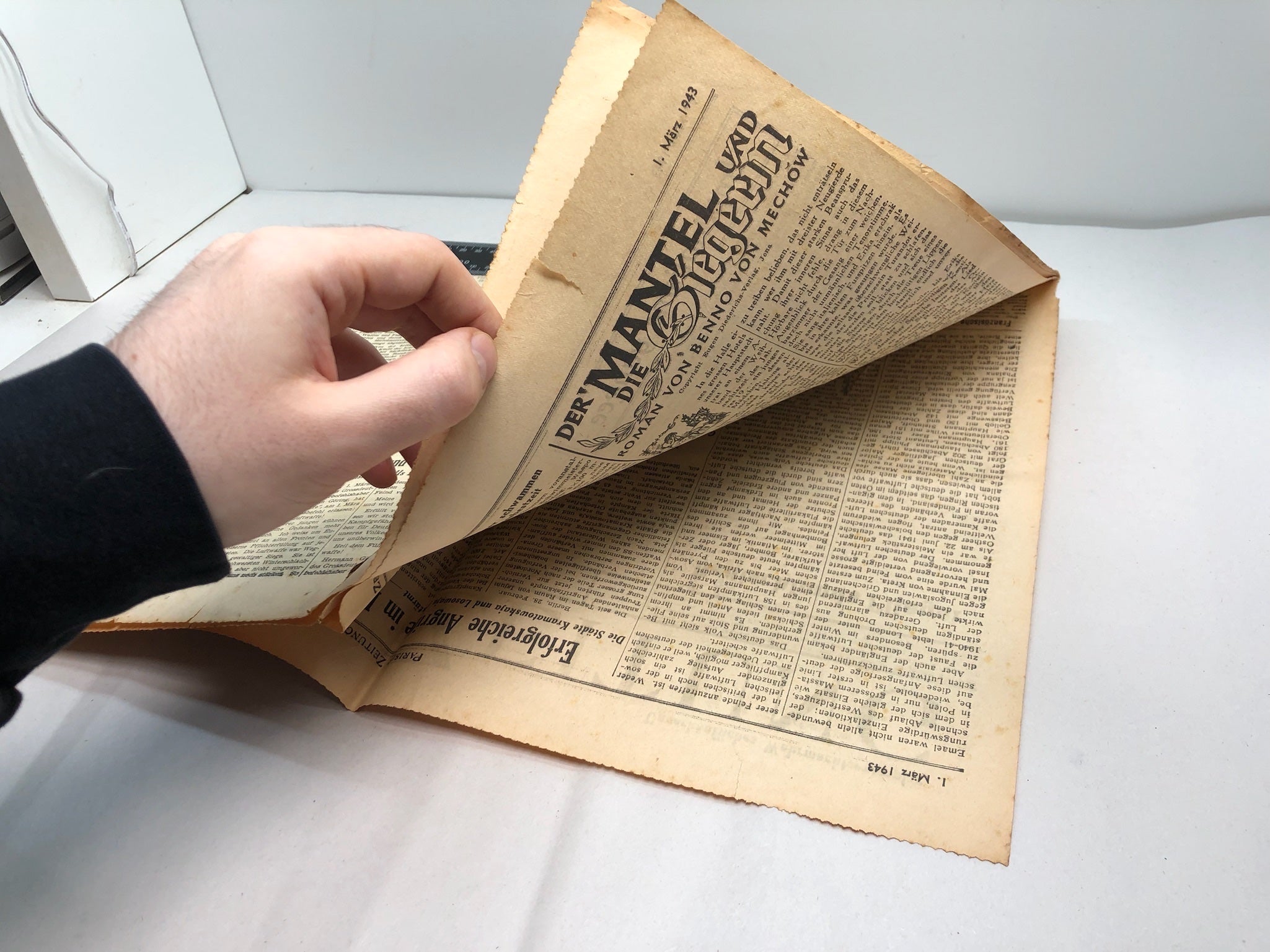 Original WW2 German Political Newspaper - 1st March 1943 - The Militaria Shop