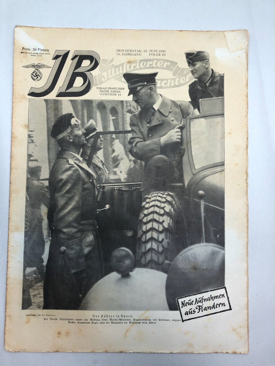 JB Juustrierter Beobachter NSDAP Magazine Original WW2 German - 13 June 1940