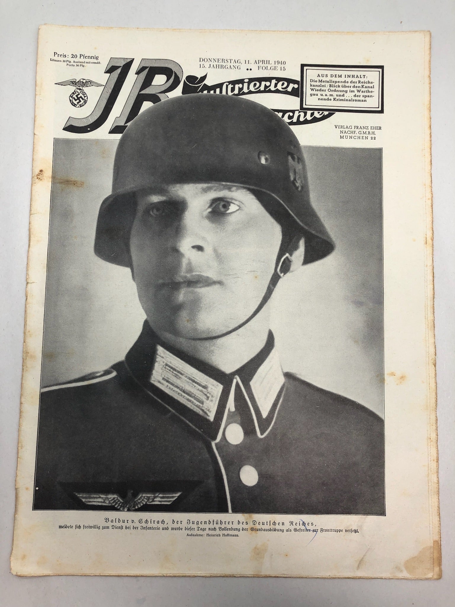 JB Juustrierter Beobachter NSDAP Magazine Original WW2 German - 11 April 1940 - The Militaria Shop