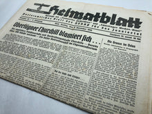 Charger l&#39;image dans la galerie, Original WW2 German NSDAP Heimatblatt Political Newspaper - 8th December 1939
