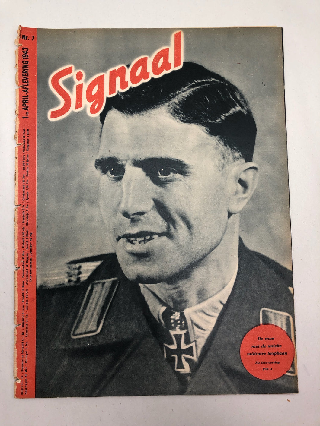 Original Dutch Language WW2 Propaganda Signaal Magazine - No.7 1943