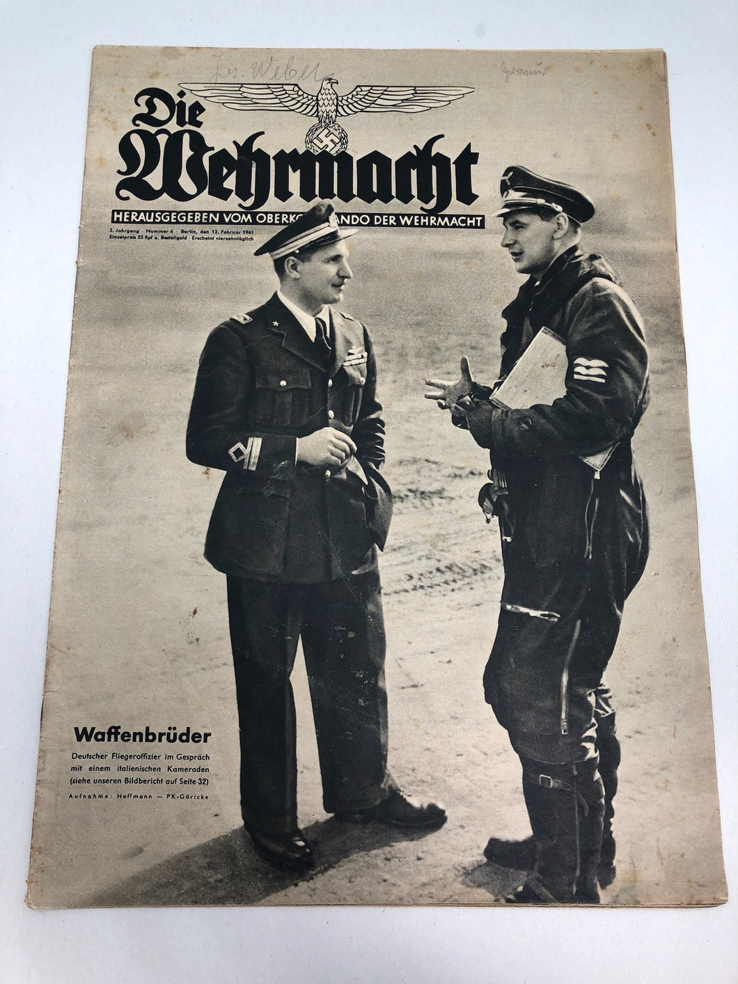 Die Wehrmacht German Propaganda Magazine Original WW2 - February 1941