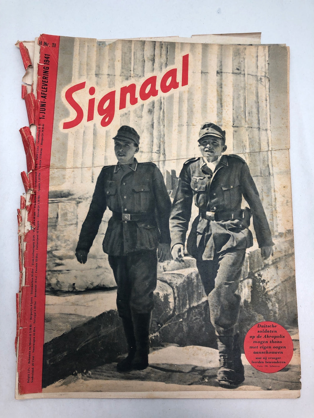 Original Dutch Language WW2 Propaganda Signaal Magazine - No.11 1941