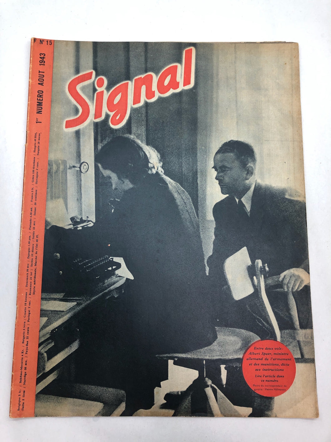 Original French Language WW2 Propaganda Signal Magazine - No.15 1943