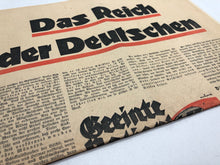 Charger l'image dans la galerie, Original WW2 German Political Newspaper Das Reich - 10th April 1938
