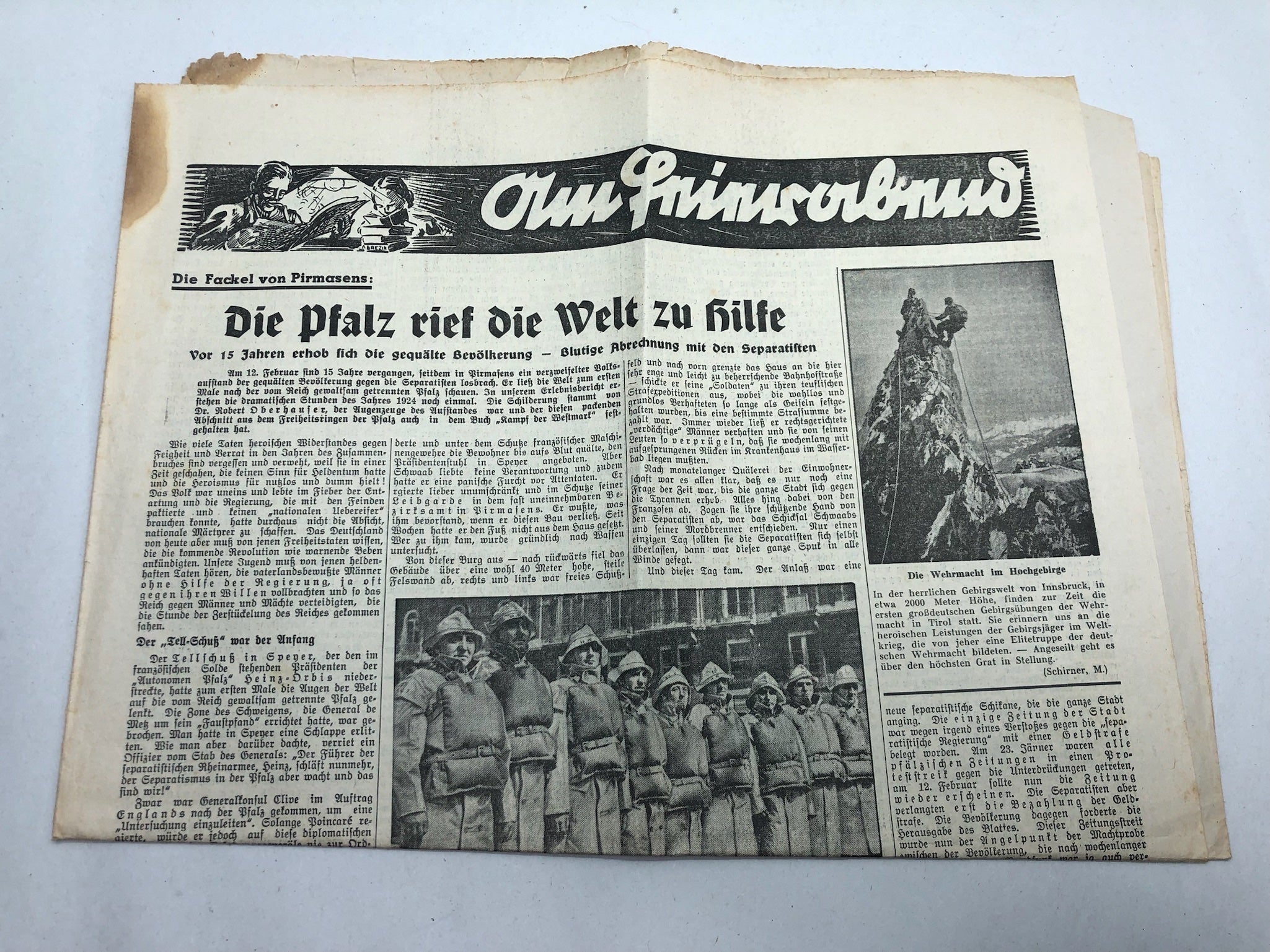 Original WW2 German Political Newspaper - 18th February 1939 - The Militaria Shop