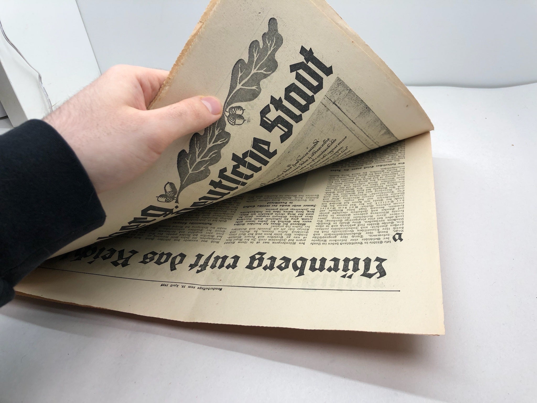 Original WW2 German Political Newspaper Das Reich - 10th April 1938 - The Militaria Shop