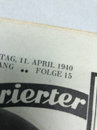 JB Juustrierter Beobachter NSDAP Magazine Original WW2 German - 11 April 1940 - The Militaria Shop