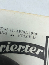 Lade das Bild in den Galerie-Viewer, JB Juustrierter Beobachter NSDAP Magazine Original WW2 German - 11 April 1940
