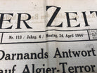 Original WW2 German Political Newspaper - 24th April 1944 - The Militaria Shop