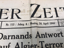 Charger l'image dans la galerie, Original WW2 German Political Newspaper - 24th April 1944
