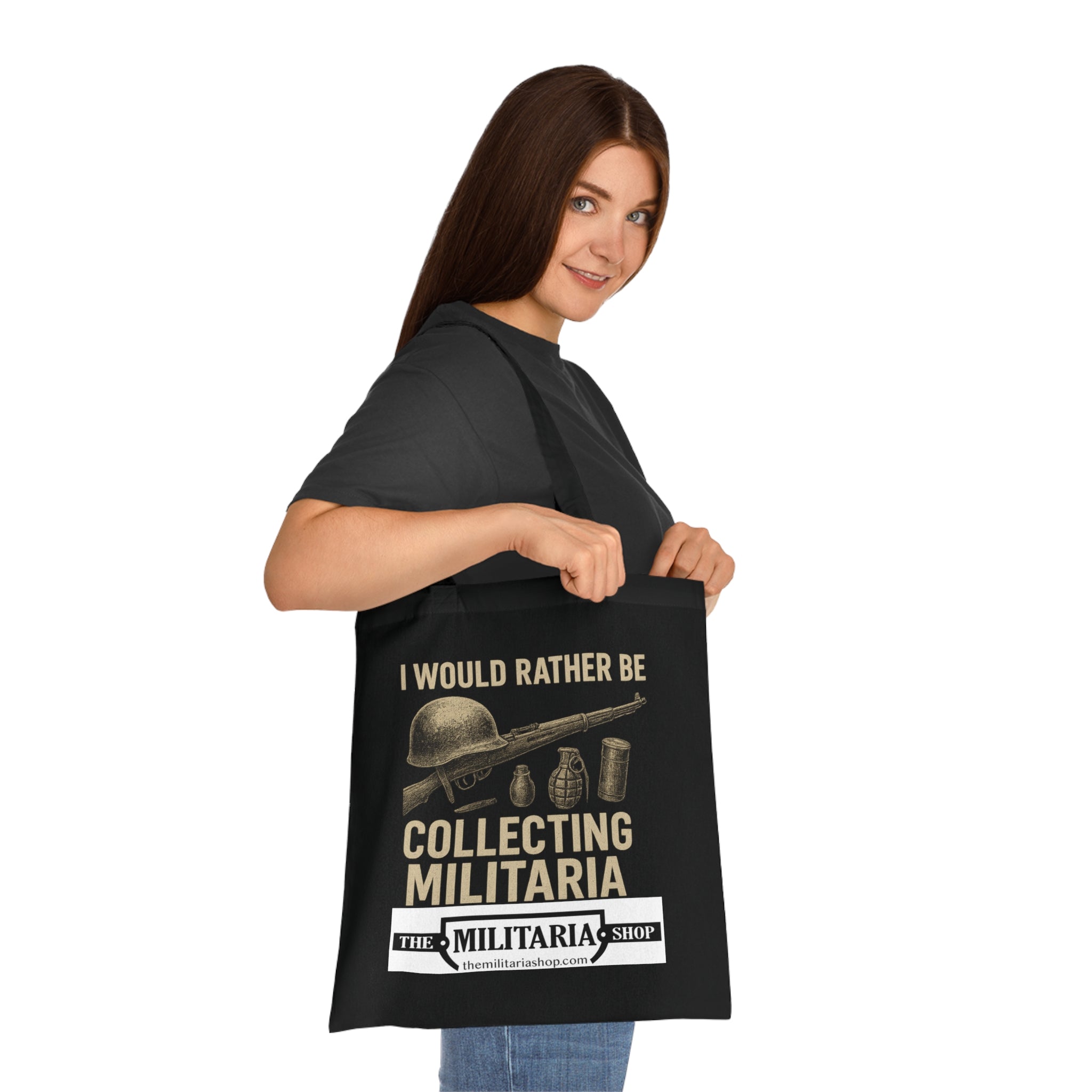 Militaria Collectors Cotton Tote, Eco-Friendly Shopping Bag, Gift for Collectors, Funny Tote for Events, Durable Everyday Use - The Militaria Shop