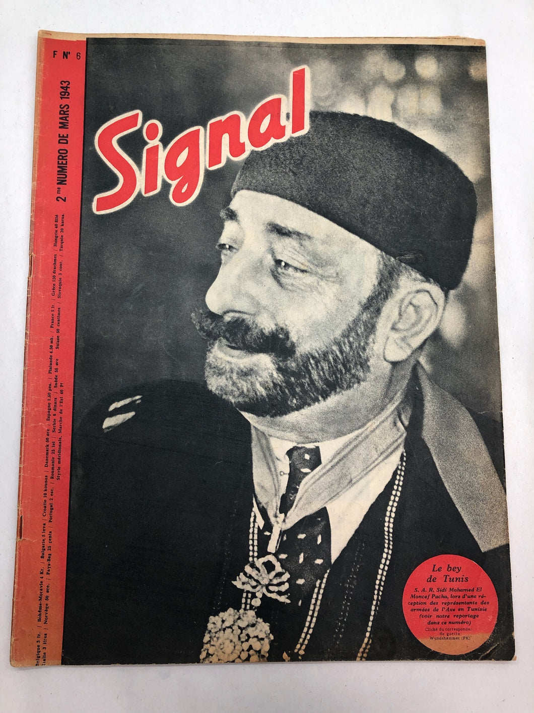 Original French Language WW2 Propaganda Signal Magazine - No.6 1943