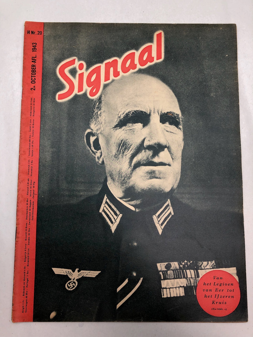 Original Dutch Language WW2 Propaganda Signaal Magazine - No.20 1943