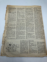 Load image into Gallery viewer, Original WW2 German Political Newspaper Missing Cover - 1943
