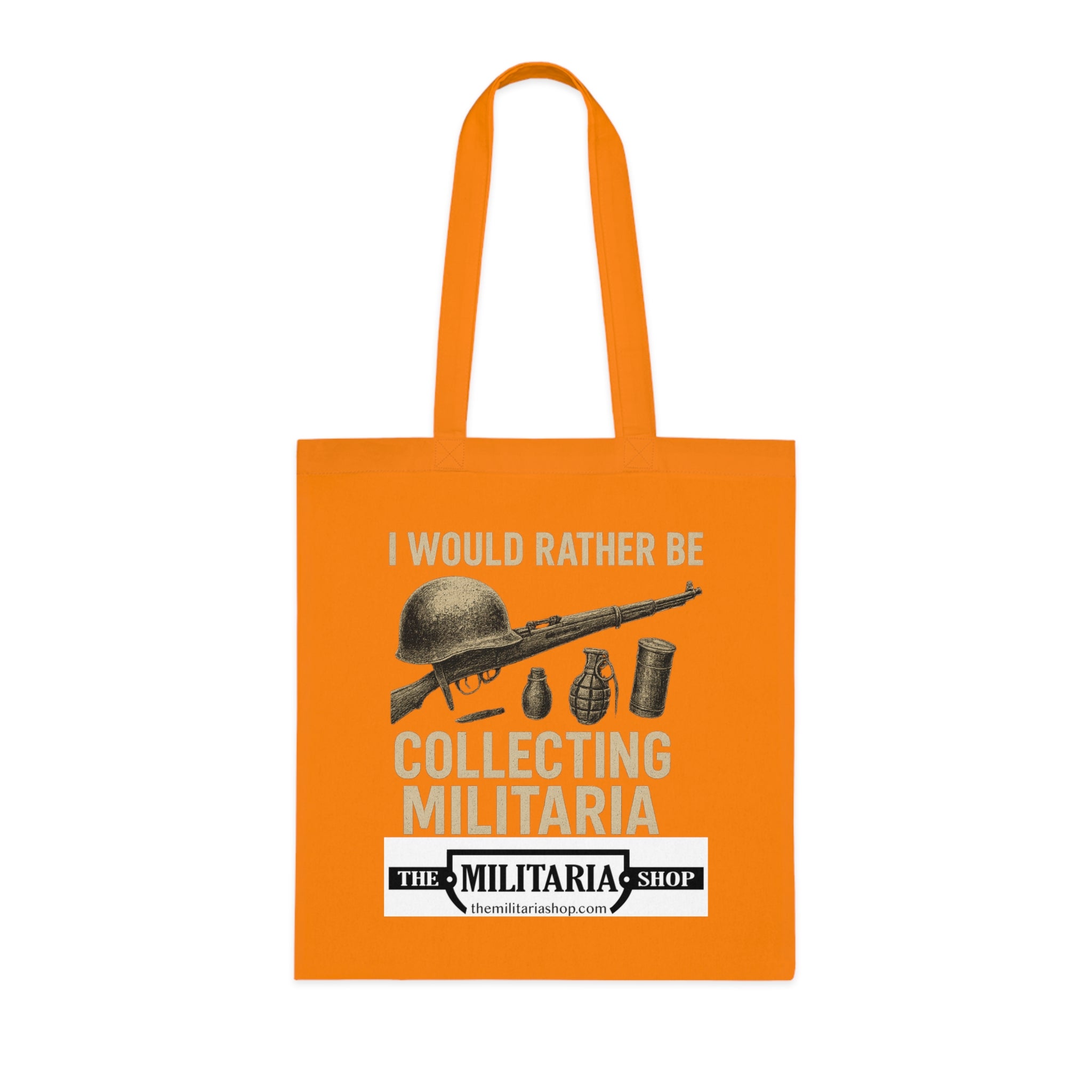Militaria Collectors Cotton Tote, Eco-Friendly Shopping Bag, Gift for Collectors, Funny Tote for Events, Durable Everyday Use - The Militaria Shop
