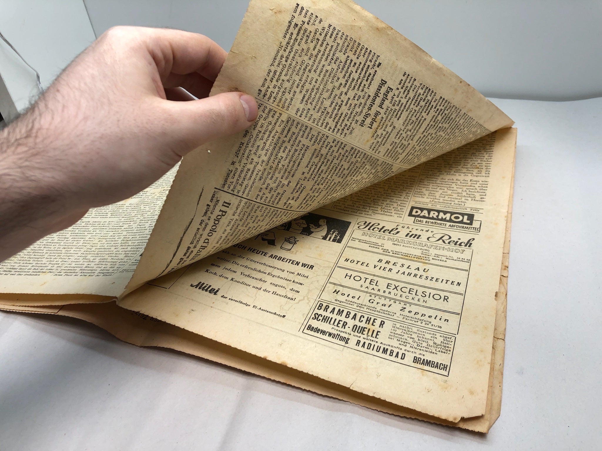 Original WW2 German Political Newspaper - 24th July 1943 - The Militaria Shop