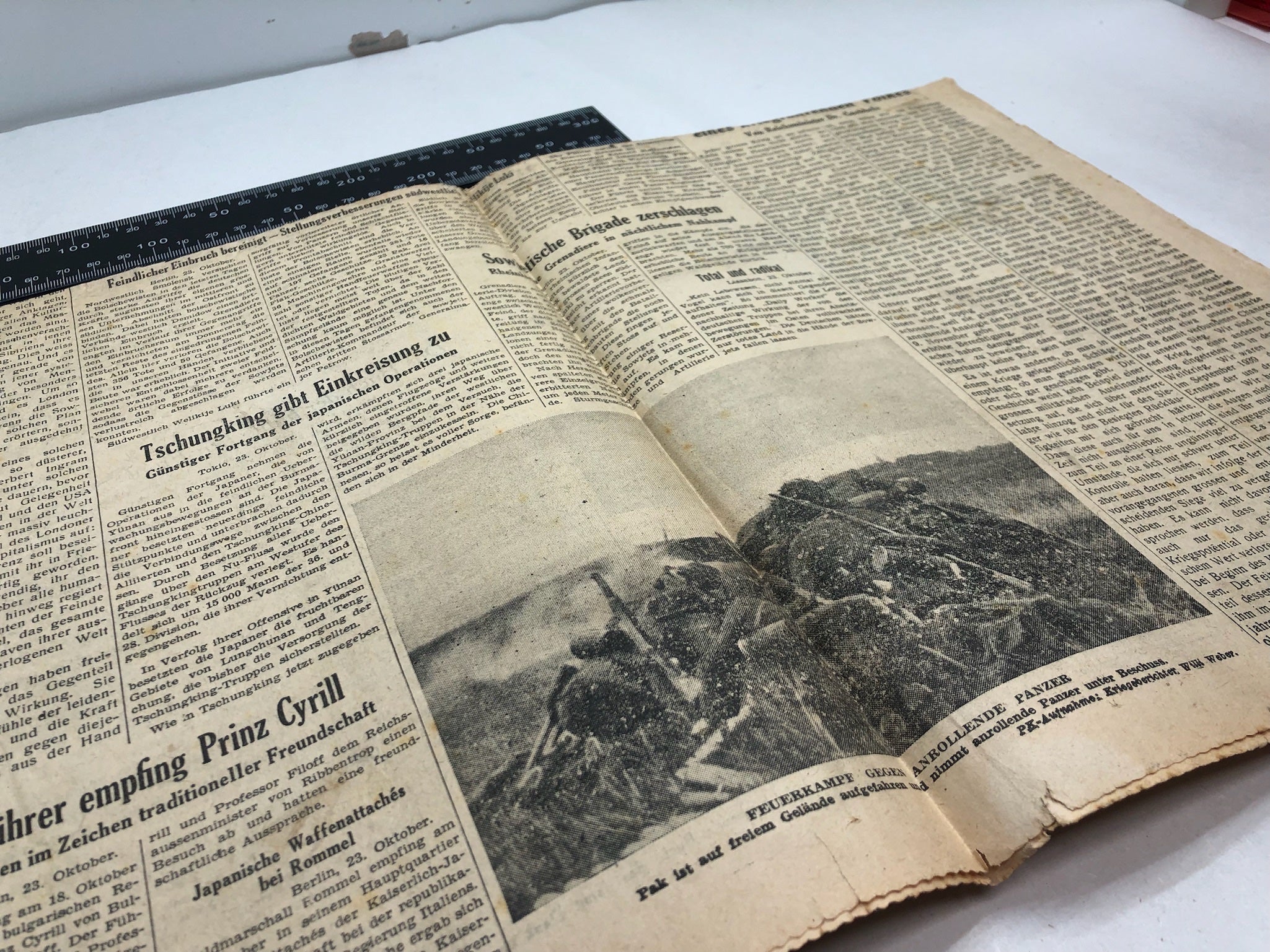 Original WW2 German Political Newspaper - 24th October 1943 - The Militaria Shop