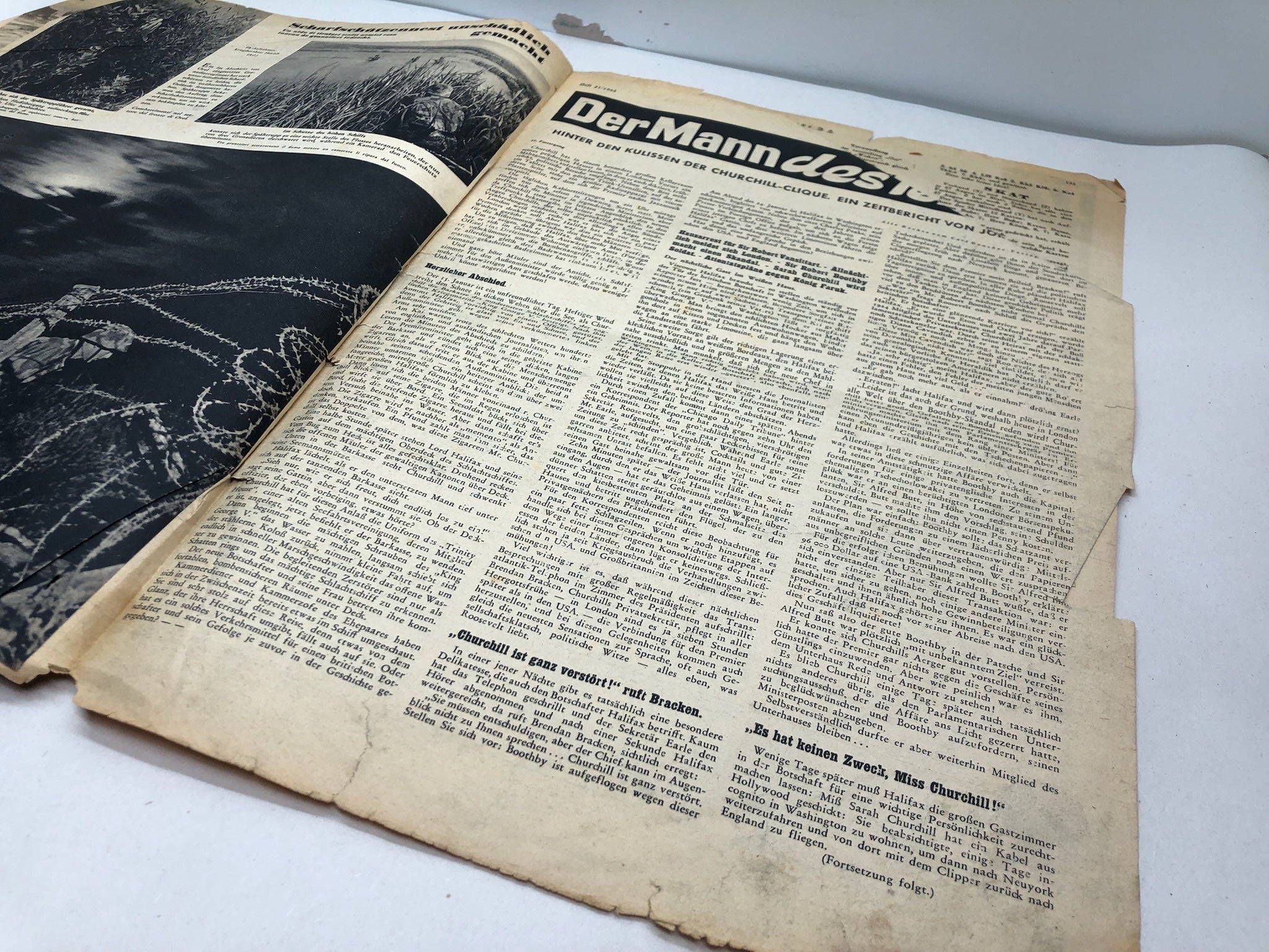 Original WW2 German Political Newspaper - 16th March 1943 - The Militaria Shop