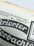 JB Juustrierter Beobachter NSDAP Magazine Original WW2 German - 29th August 1940 - The Militaria Shop
