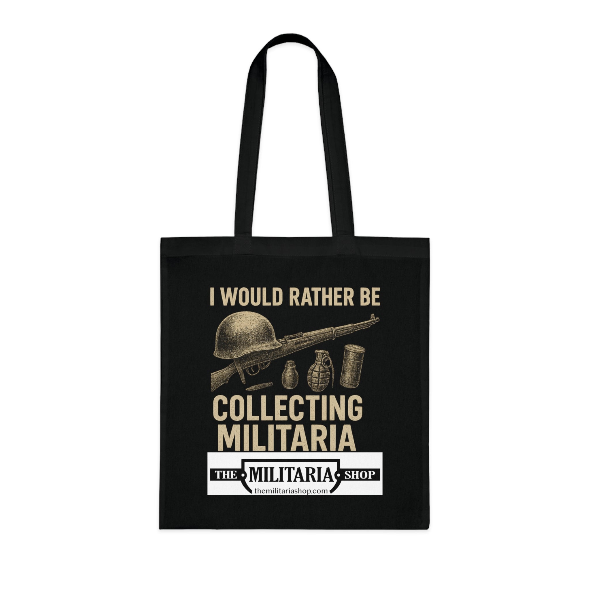 Militaria Collectors Cotton Tote, Eco-Friendly Shopping Bag, Gift for Collectors, Funny Tote for Events, Durable Everyday Use - The Militaria Shop