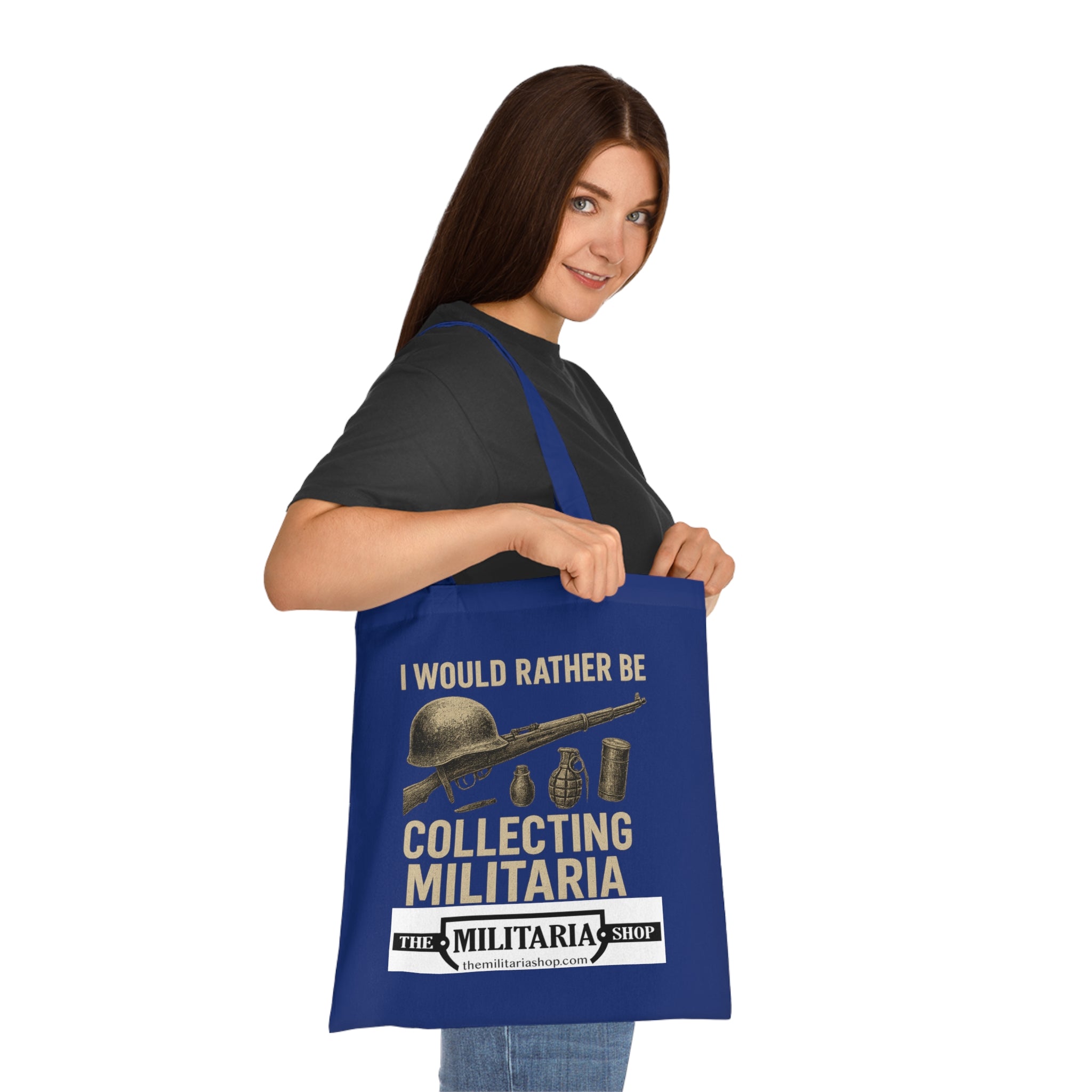 Militaria Collectors Cotton Tote, Eco-Friendly Shopping Bag, Gift for Collectors, Funny Tote for Events, Durable Everyday Use - The Militaria Shop