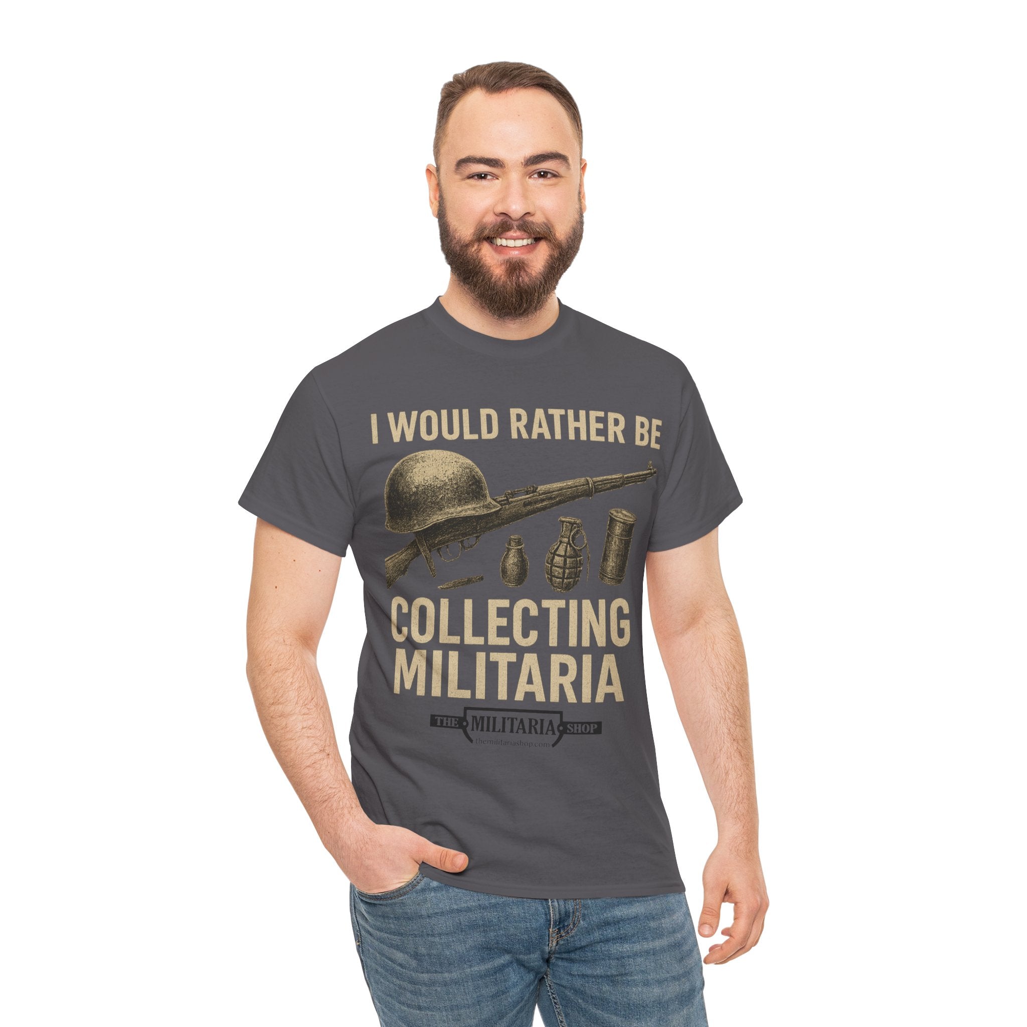 Military Collector's Tee, Vintage Style Shirt, Gift for Veterans, Unisex Heavy Cotton Tee, Collectibles Enthusiast Apparel - The Militaria Shop