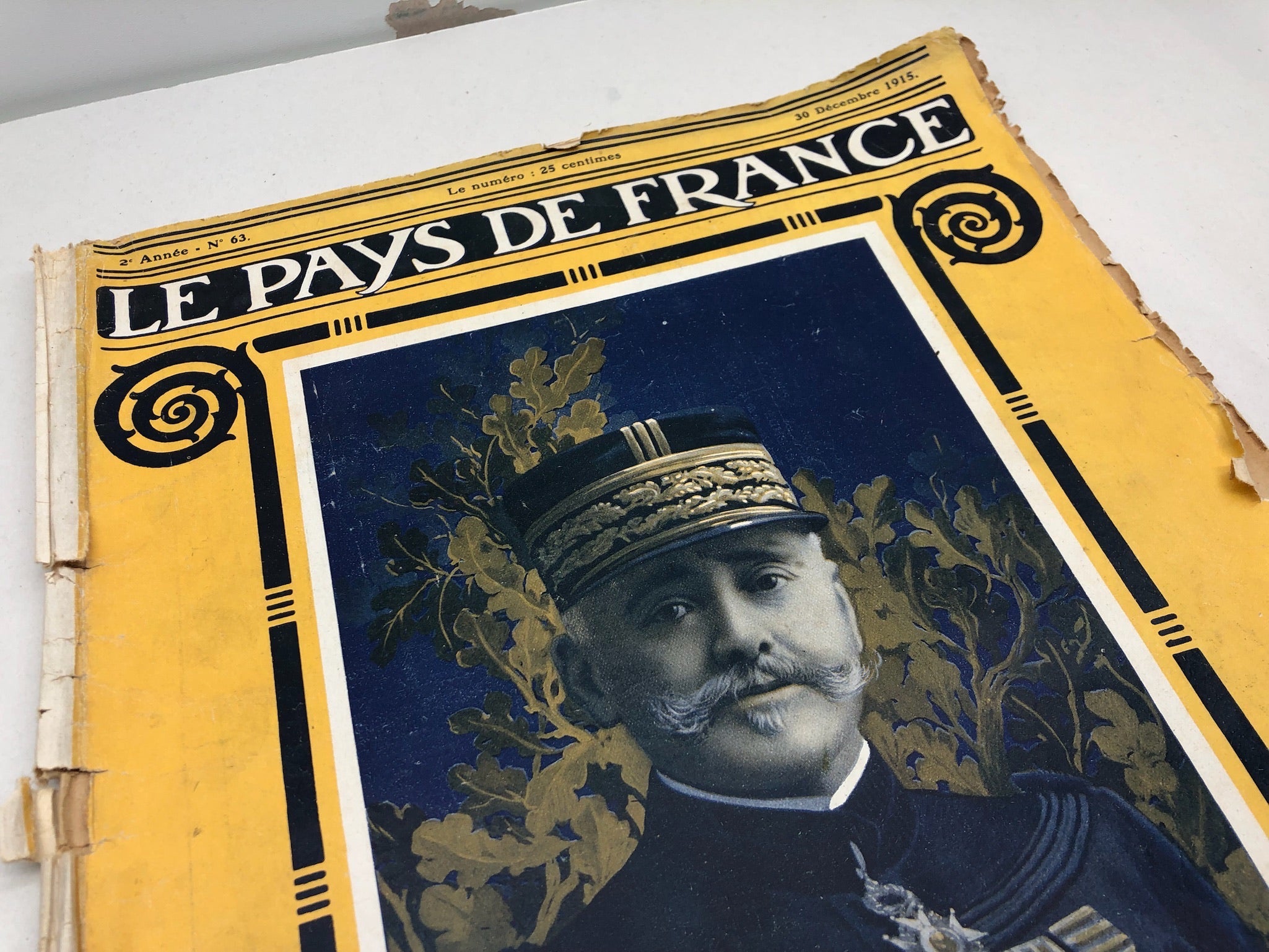 Original WW1 French Magazine Le Pays de France - 30th December 1915 - The Militaria Shop