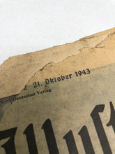 Load image into Gallery viewer, Original WW2 German Political Newspaper Berliner - 21st October
