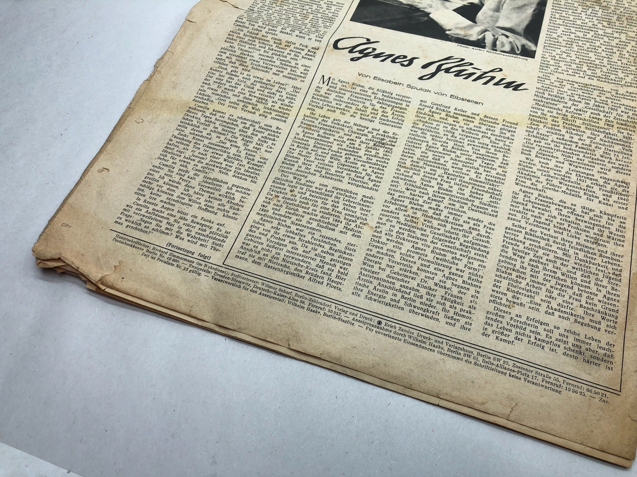 Original WW2 German Political Newspaper - 11th January 1944 - The Militaria Shop