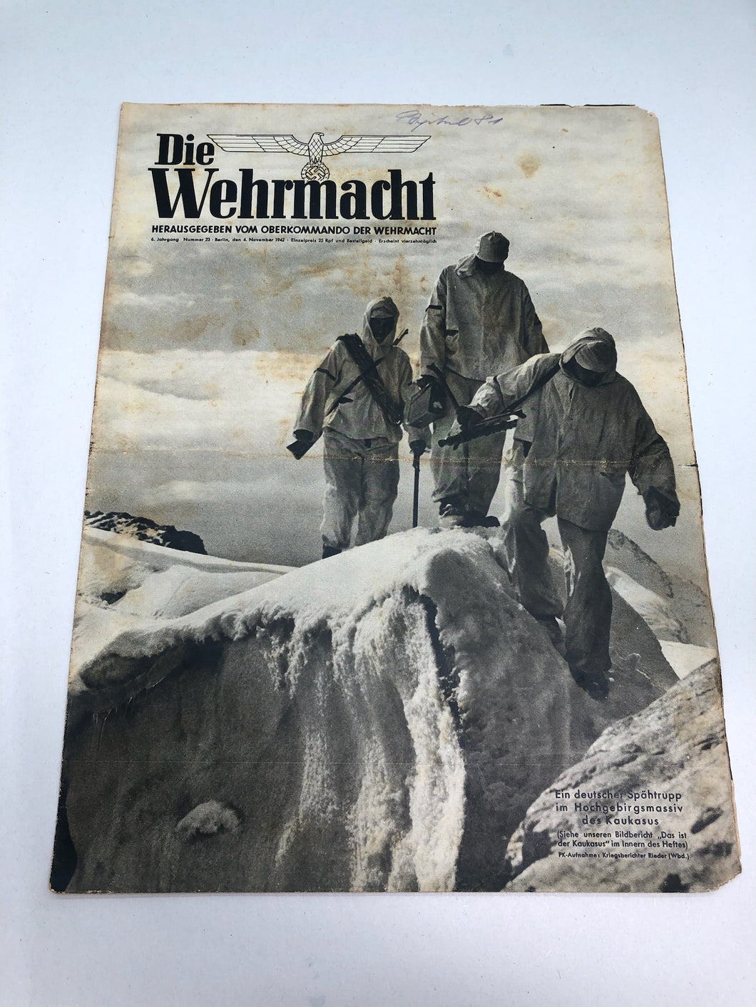 Die Wehrmacht German Propaganda Magazine Original WW2 - November 1942