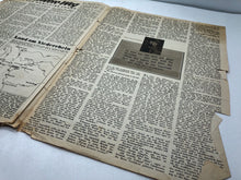 Load image into Gallery viewer, Original WW2 German Political Newspaper Missing Cover - 1943
