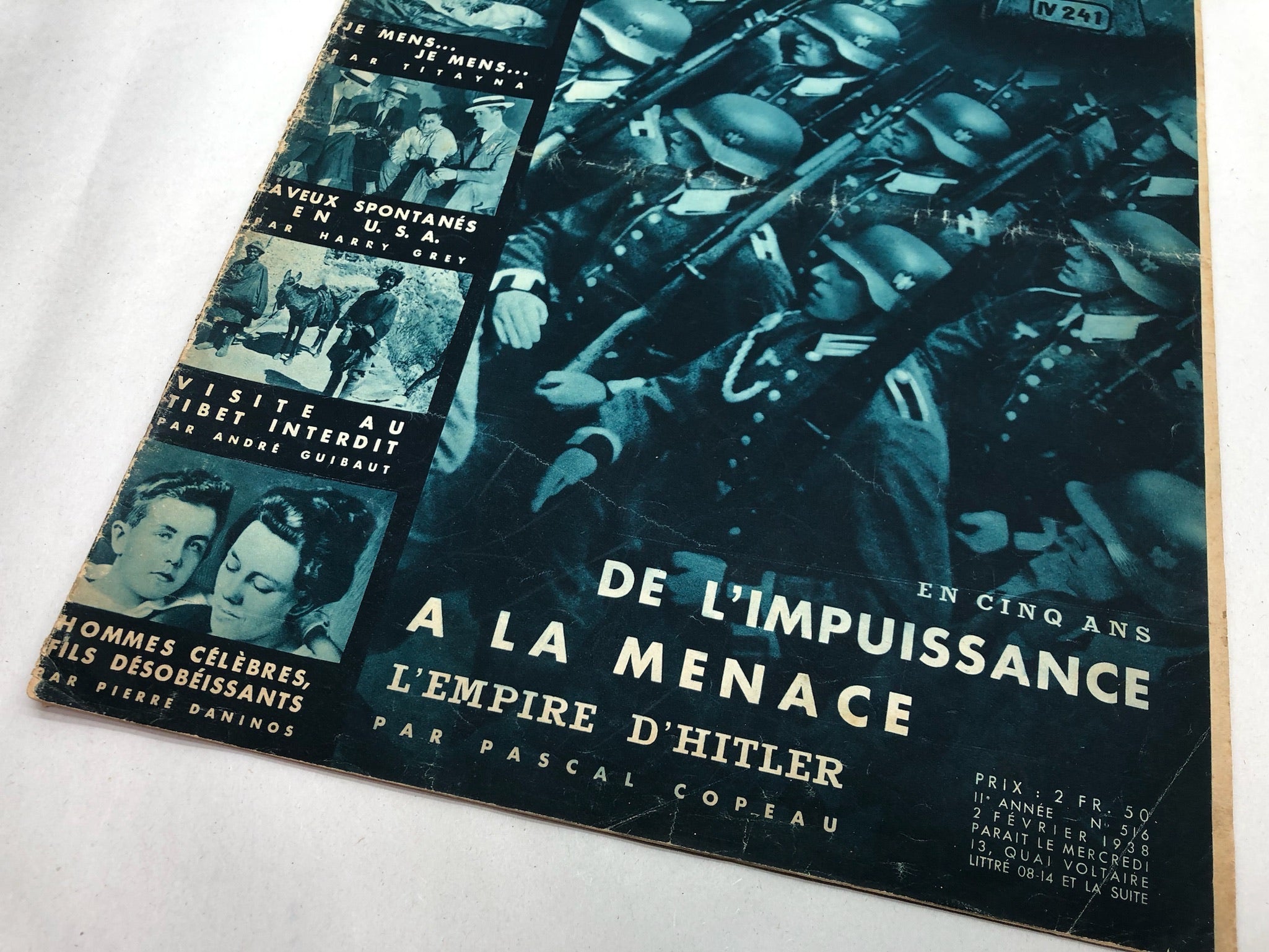 Original WW2 German Propaganda Magazine in French - 2nd February 1938 - The Militaria Shop