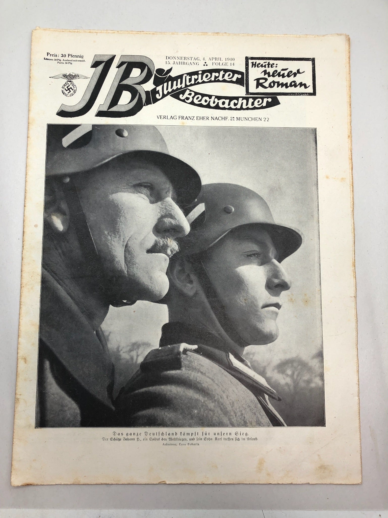 JB Juustrierter Beobachter NSDAP Magazine Original WW2 German - 4 April 1940 - The Militaria Shop