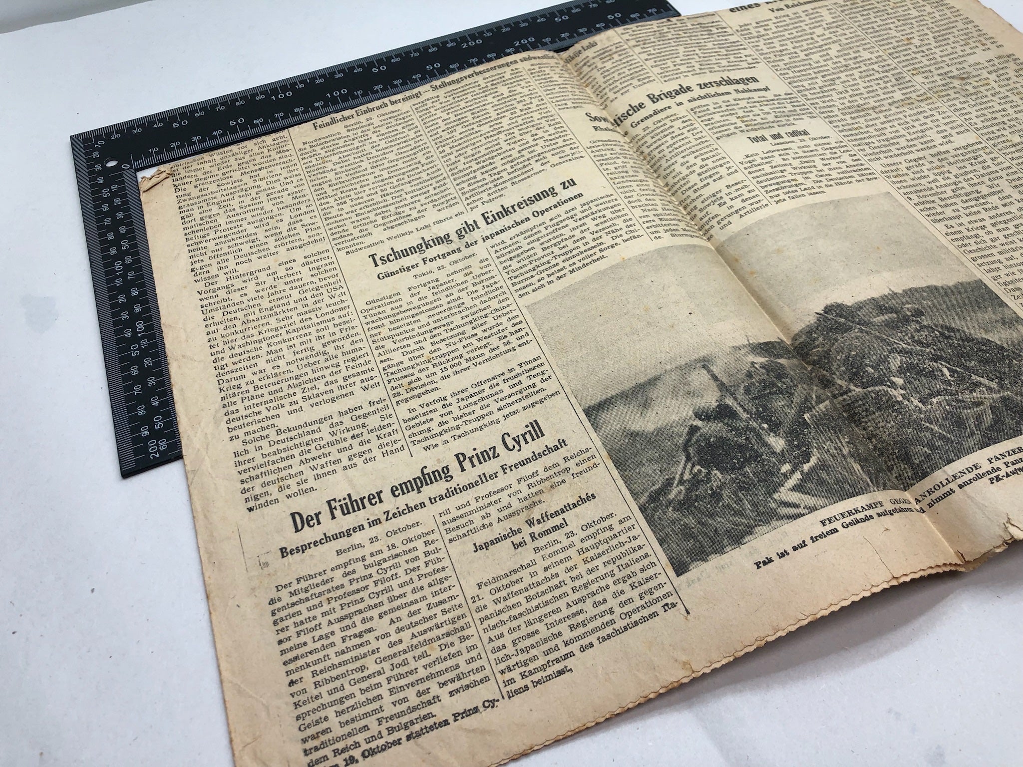 Original WW2 German Political Newspaper - 24th October 1943 - The Militaria Shop