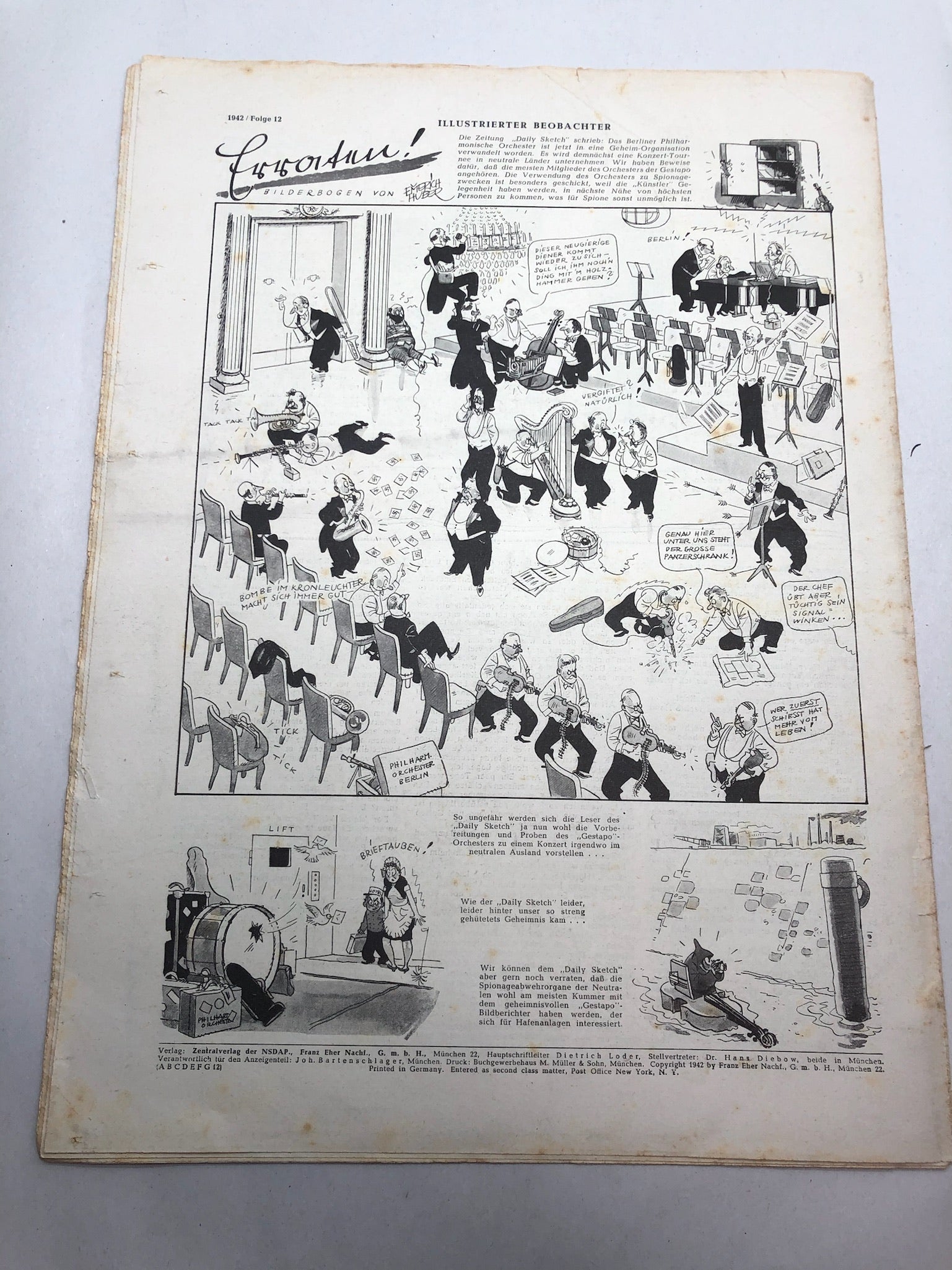 JB Juustrierter Beobachter NSDAP Magazine Original WW2 German - 19th March 1942 - The Militaria Shop