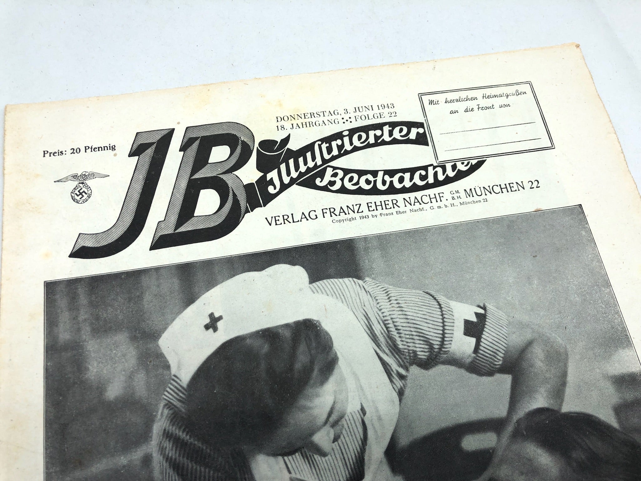 JB Juustrierter Beobachter NSDAP Magazine Original WW2 German - 3rd June 1943 - The Militaria Shop