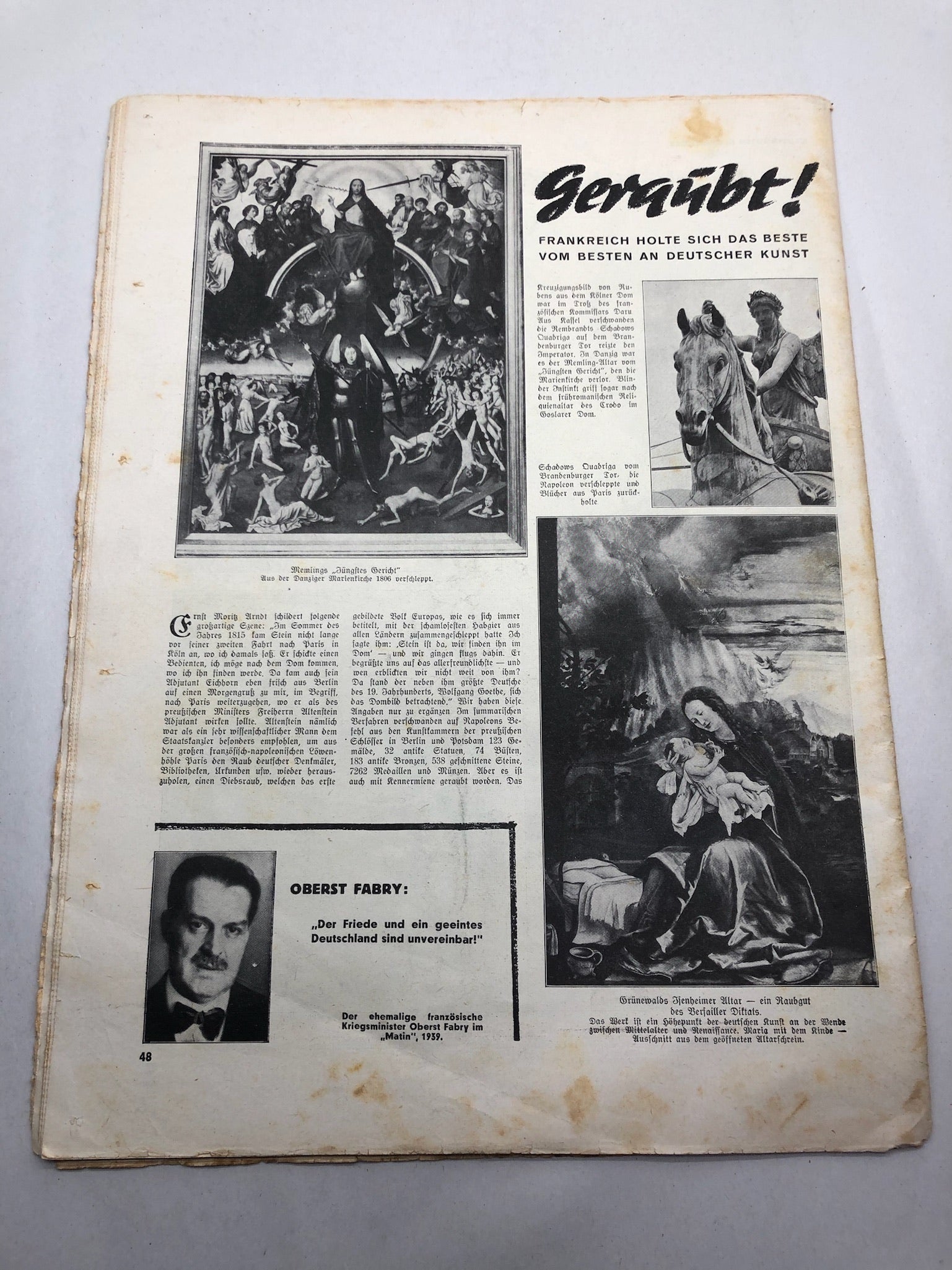 Illustrierter Beobachter L'illustration Magazine Original WW2 German - 16th March 1940 - The Militaria Shop