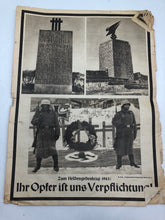 Load image into Gallery viewer, Original WW2 German Political Newspaper Missing Cover - 1943
