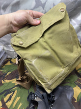 Lade das Bild in den Galerie-Viewer, Original WW2 British Army 1940 Dated Matching Gas Mask Respirator Set
