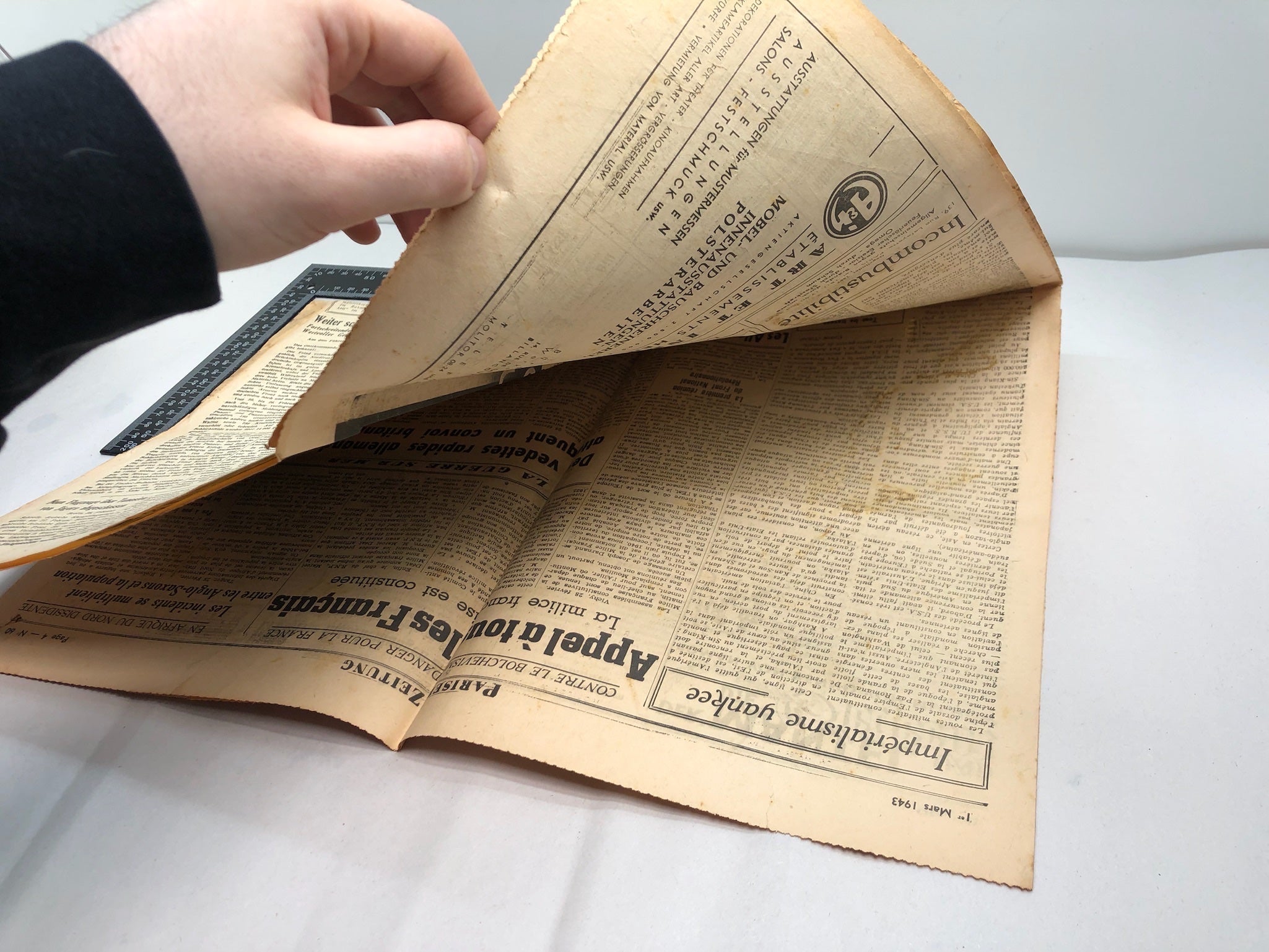 Original WW2 German Political Newspaper - 1st March 1943 - The Militaria Shop