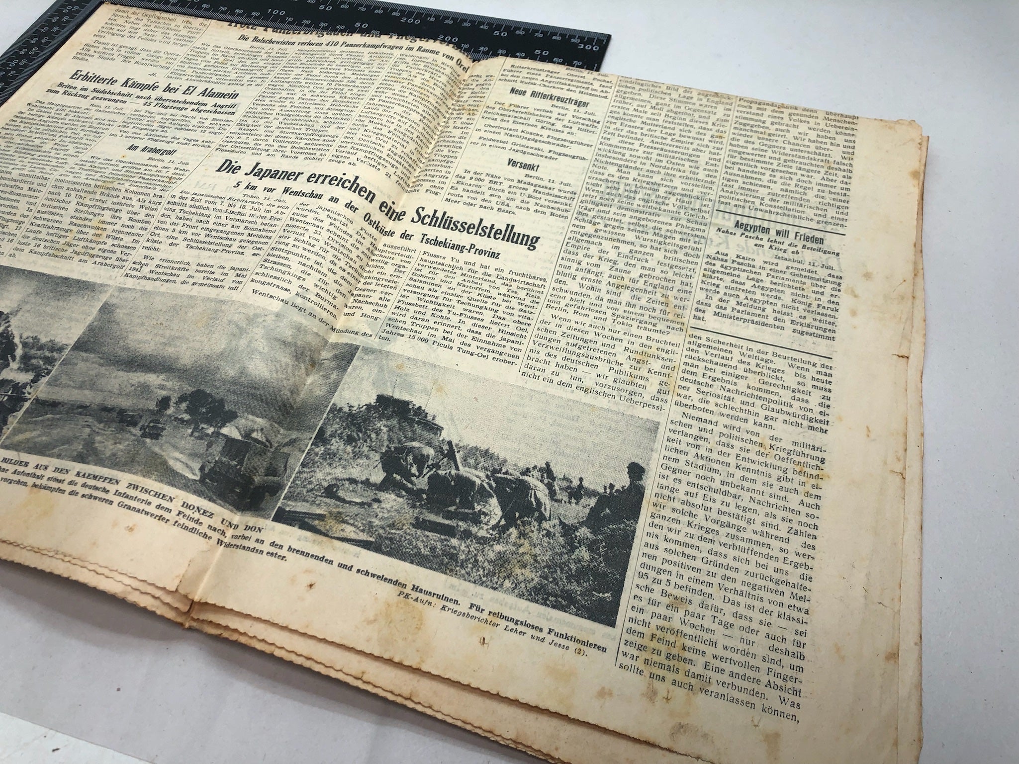 Original WW2 German Political Newspaper - 12th July 1942 - The Militaria Shop